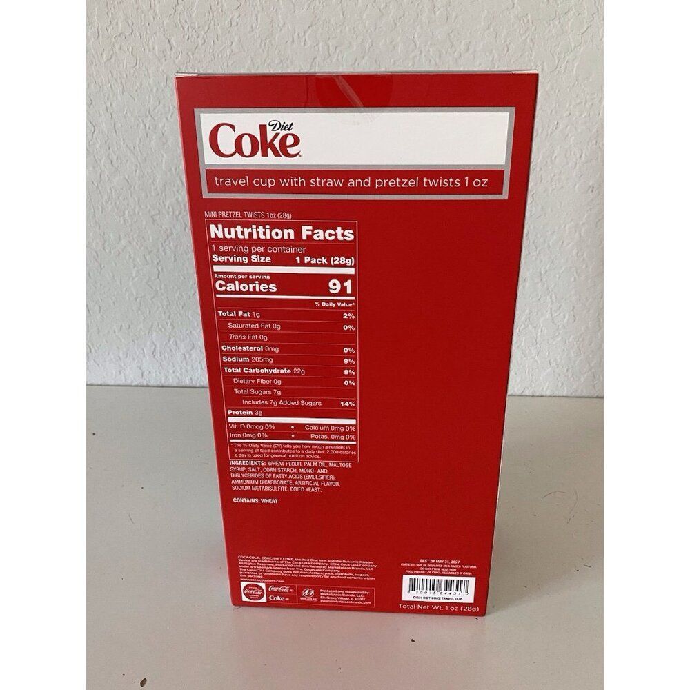 I Love DIET COKE 40 Oz Stainless Steel TUMBLER TRAVEL CUP W/STRAW Gift Box NEW - Picture 6 of 11